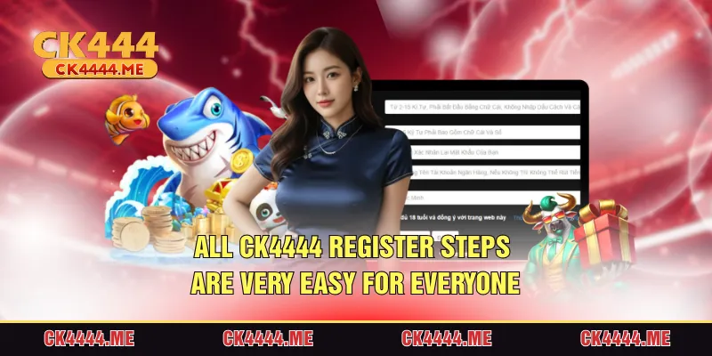 All CK4444 register steps is very easy for everyone