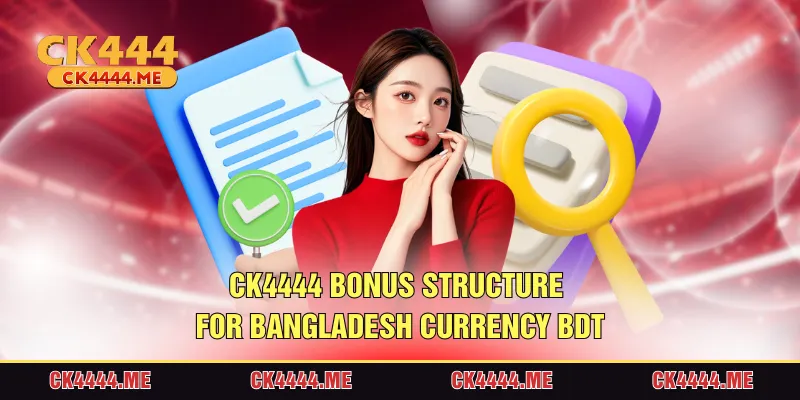 CK4444 Bonus structure for Bangladesh currency BDT