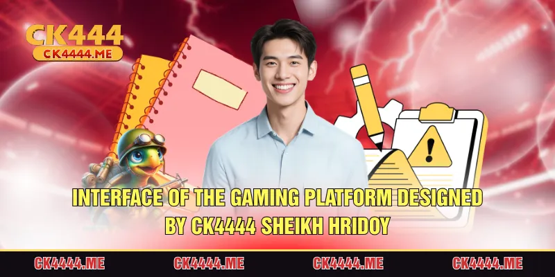Interface of the gaming platform designed by CK4444 Sheikh Hridoy