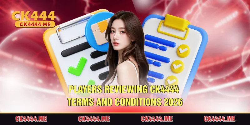 Players reviewing CK4444 terms and conditions 2026