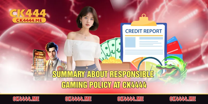 Summary about Responsible Gaming policy at CK4444