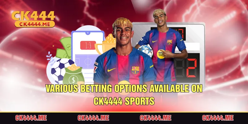 Various betting options available on CK4444 Sports