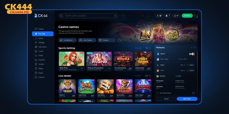 CK44 App is an online gaming and betting platform