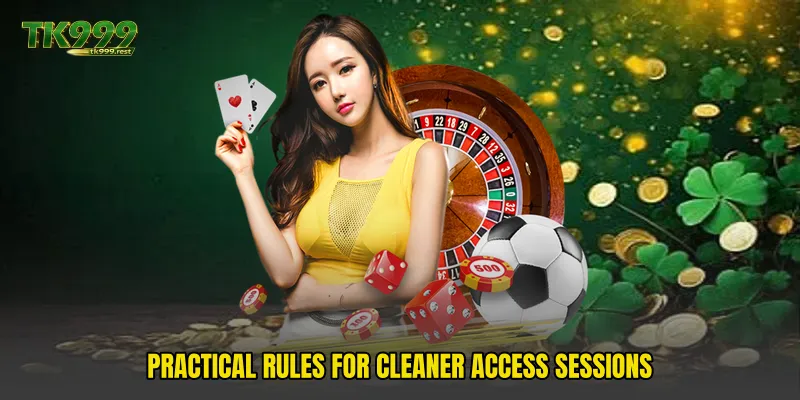 Practical rules for cleaner access sessions