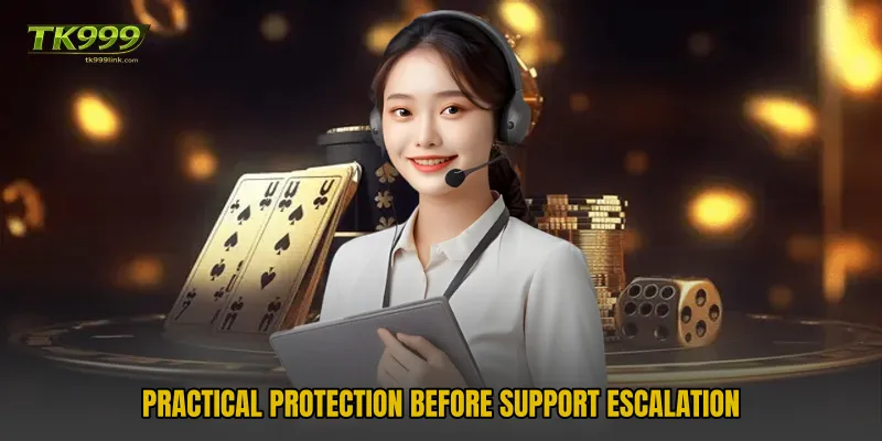 Practical protection before support escalation